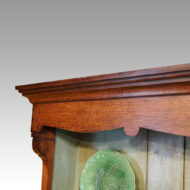 Antique oak plate rack shaped apron