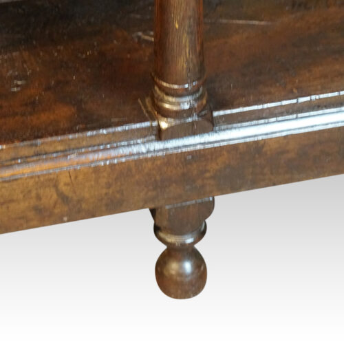 Antique oak rustic dresser base foot