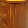 Edwardian inlaid mahogany kidney shaped desk inlay