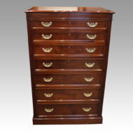 Edwardian mahogany high chest