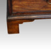 George III mahogany bureau bracket foot