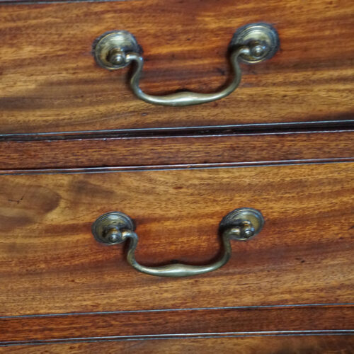 George III mahogany bureau handle