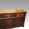 George III oak cupboard dresser angle