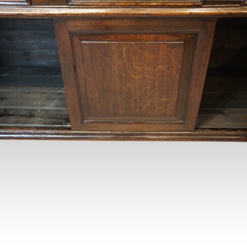George III oak cupboard dresser centre panel