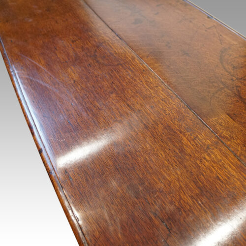 George III oak cupboard dresser top detail