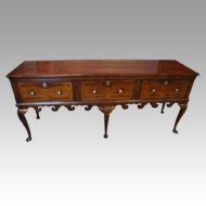 George III oak padfoot dresser base