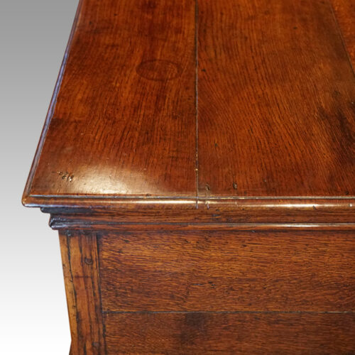 George III oak padfoot dresser base corner