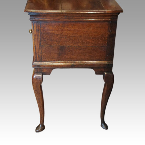 George III oak padfoot dresser base end