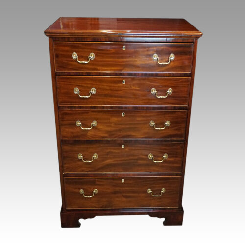 George V tall mahogany chest
