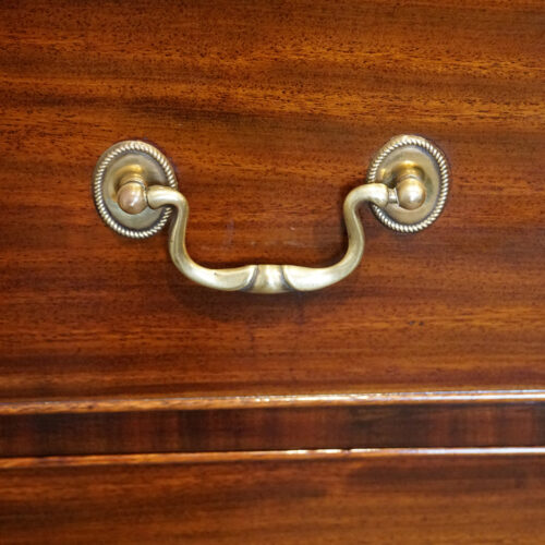 George V tall mahogany chest handle