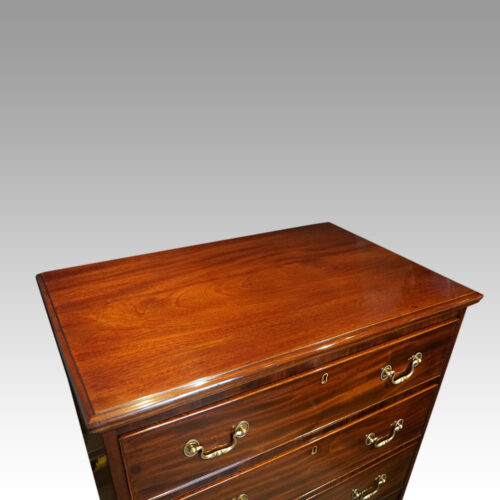 George V tall mahogany chest top