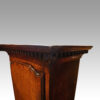 Pair of Antique oak hanging cabinet cornice
