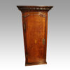 Pair of Antique oak hanging cabinet shelf interior
