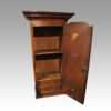 Pair of Antique oak hanging cabinet spice drawers