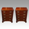 Pair of mahogany bedside chests