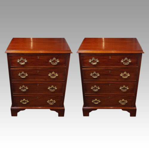 Pair of mahogany bedside chests