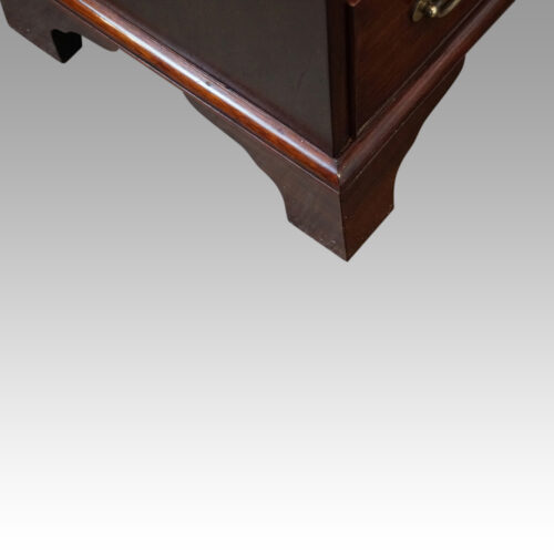 Pair of mahogany bedside chests foot