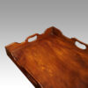 Pair of mahogany tray top bedsides tray detail