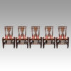 Set of 10 Chippendale style dining chairs