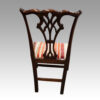 Set of 10 Chippendale style dining chairs rear