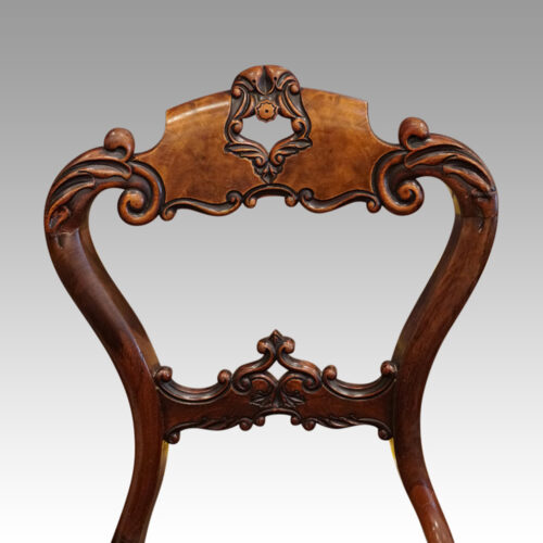 Set of 10 Victorian dining chairs back