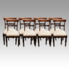 Set of 8 William IV bar back chairs