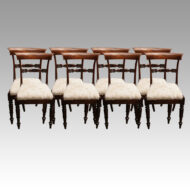 Set of 8 William IV bar back chairs