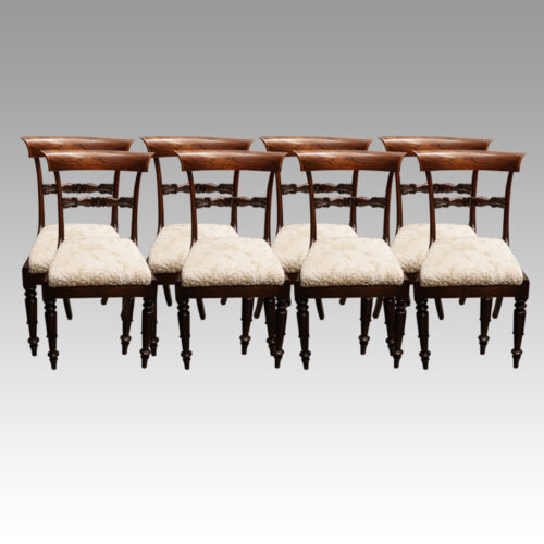 Set of 8 William IV bar back chairs