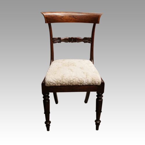 Set of 8 William IV bar back chairs front