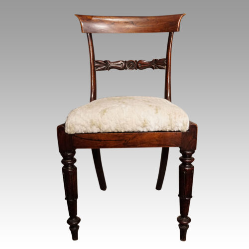 Set of 8 William IV bar back chairs side chair