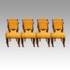 Set of 8 Victorian dining chairs stuffed backs