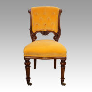Set of 8 Victorian dining chairs stuffed backs side chair