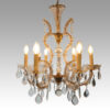 Venetian glass chandelier side view