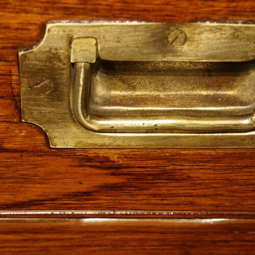 Victorian Army and Navy Campaign chest handle detail