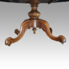 Victorian inlaid walnut oval loo table base
