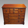 Victorian mahogany chest with bonnet cupboard