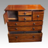 Victorian mahogany chest with bonnet cupboard