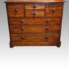 Victorian mahogany chest with bonnet cupboard front