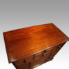 Victorian mahogany chest with bonnet cupboard top