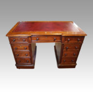 Victorian mahogany pedestal desk