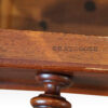 Victorian mahogany pedestal desk Graygoose stamp
