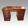 Victorian mahogany pedestal desk front