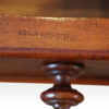 Victorian mahogany pedestal desk stamp