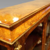 Victorian walnut display cabinet concave apron
