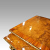 Victorian walnut display cabinet kingwood banding