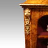 Victorian walnut disply cabinet top mount