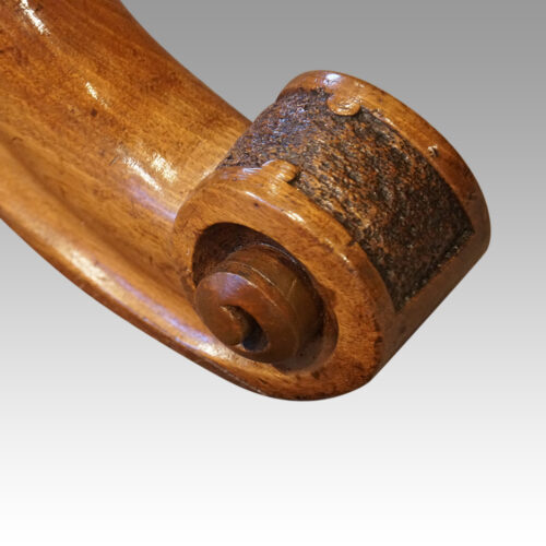 Victorian walnut marquetry centre table toe