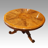 Victorian walnut marquetry centre table top