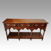 Antique oak dresser base front