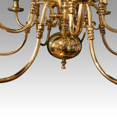 Dutch brass chandelier brass ball